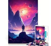 l'espace est Sauvage Puzzle de 1000 pièces pour Adultes et Adolescents Jeu de logique Solide Amusant et Silencieux Découpe de précision Cadeau du Père Noël (50x75cm)