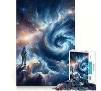 l'espace est Un Labyrinthe Puzzle de 1000 pièces pour Adolescents Stimule la mémoire Loisirs faciles Bords Nets Surprise de Noël (50x75cm)