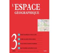 L'espace géographique n° 3-2022 - Collectif - Puf - broché - Revue