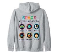 l'espace Nous Permet de Nous Demander aux Enfants d'apprendre l'humour Sweat à Capuche