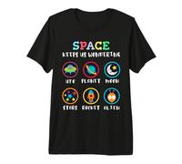 l'espace Nous Permet de Nous Demander aux Enfants d'apprendre l'humour T-Shirt Haut de Gamme