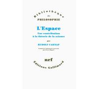 L'Espace Rudolf Carnap (Auteur), Pierre Wagner (Traduction)