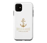 L'espérance chrétienne comme Ancre Solide (Hébreux 6.19) Coque pour iPhone 11