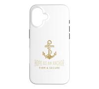 L'espérance chrétienne comme Ancre Solide (Hébreux 6.19) Coque pour iPhone 16