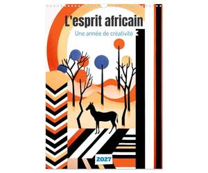 L'esprit africain (Calendrier mural 2027 DIN A3 horizontal), CALVENDO calendrier mensuel: Partez pour un voyage visuel captivant à travers les cultures et les couleurs de l'Afrique.
