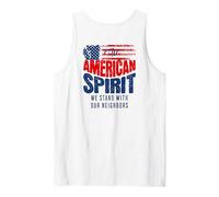 l'esprit américain : Nous, Le Peuple, soutenons la démocratie de nos voisins Débardeur