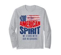 l'esprit américain : Nous, Le Peuple, soutenons la démocratie de nos voisins Manche Longue