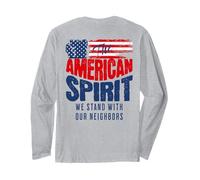 l'esprit américain : Nous, Le Peuple, soutenons la démocratie de nos voisins Manche Longue