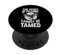 l'esprit de la fauconnerie ne Peut Pas être apprivoisé la fauconnerie PopSockets PopGrip Adhésif