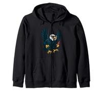 l'esprit de liberté de l'American Lightning Eagle Sweat à Capuche