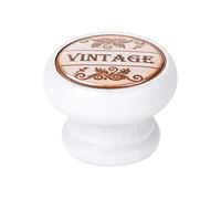 L'Esprit Des Anges Bouton de tiroir poignée de meuble vintage bois blanc Vintage 40 mm