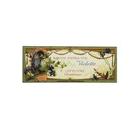 L'Esprit Des Anges Plaque Métal Murale Décorative Vintage publicité Savon Violette 39.5 × 14.8 cm