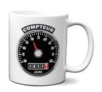 L'Esprit Des Anges Tasse Mug Cadeau Anniversaire 50 ans Femme Homme - 50 ans au compteur - Original Personnalisé