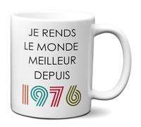 L'Esprit Des Anges Tasse Mug Cadeau Anniversaire 51 ans Femme Homme 1975 - Je Rends le Monde Meilleur - Original Personnalisé