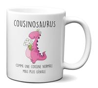 L'Esprit Des Anges Tasse Mug Cadeau Cousine Dinosaure- Cousinosaurus - Original Drole Amusant Rigolo Anniversaire Femme
