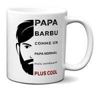 L'Esprit Des Anges Tasse-Mug Cadeau Papa -Papa Barbu Plus Cool- Idée Cadeau Humour Papa Original Anniversaire Fête de Pères