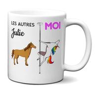 L'Esprit Des Anges Tasse-Mug Meilleure Julie Prénom Licorne - Idée Cadeau Humour Original Anniversaire