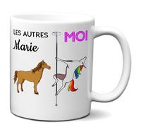 L'Esprit Des Anges Tasse-Mug Meilleure Marie Prénom Licorne - Idée Cadeau Humour Original Anniversaire