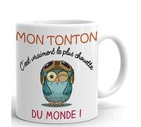 L'Esprit Des Anges Tasse Mug - Mon Tonton C'est Vraiment Le Plus Chouette Du Monde - Idée Cadeau Original Tonton Anniversaire