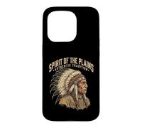l'esprit des Plaines : Tradition Authentique, Chef autochtone Coque pour iPhone 15 Pro