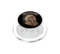 l'esprit des Plaines : Tradition Authentique, Chef autochtone PopSockets PopGrip pour MagSafe