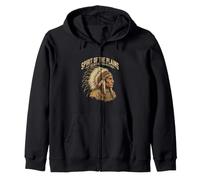l'esprit des Plaines : Tradition Authentique, Chef autochtone Sweat à Capuche