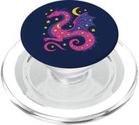 l'esprit du Dragon céleste Monte Parmi Les étoiles Art Magique Lunaire PopSockets PopGrip pour MagSafe