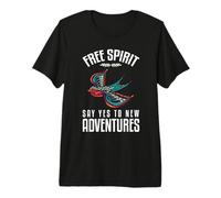 l'esprit Libre Dit Oui à de Nouvelles Aventures T-Shirt Haut de Gamme