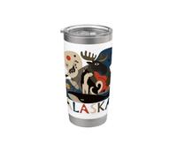 L'esprit sauvage de l'Alaska Gobelet isotherme en acier inoxydable double paroi