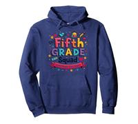 l'esprit Scolaire des Filles de l'équipe de cinquième année Fait du Rock Cette année Sweat à Capuche, Unisexe pour Adultes, Bleu Marine, M