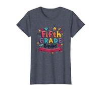 l'esprit Scolaire des Filles de l'équipe de cinquième année Fait du Rock Cette année T-Shirt, Femme, Bleu Chiné, M