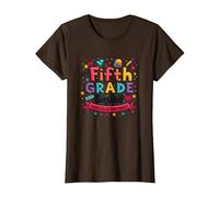 l'esprit Scolaire des Filles de l'équipe de cinquième année Fait du Rock Cette année T-Shirt, Femme, Marron, 3XL
