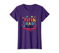 l'esprit Scolaire des Filles de l'équipe de cinquième année Fait du Rock Cette année T-Shirt, Femme, Violet, 3XL