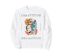 Less Attitude More Gratitude Stay Wild Moon Child (Graphique) Sweatshirt