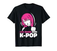 Less Drama More K-Pop Amoureux Corée Musique Coréen T-Shirt