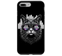 Less Drama, More Techno - Cat-Level Chill - Level Loud Coque pour iPhone 7 Plus/8 Plus