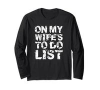Less FOMO More JOMO Minimalist Retro Vintage Quote Design Manche Longue