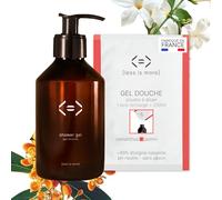 Less is More, Gel Douche Naturel en Poudre à Diluer Osmanthus/Jasmin, sans SLS, sans Savon, Kit Bouteille + 1 Recharge Ecologique sans Plastique à Usage Unique, 250ml à Reconstituer, Made in France
