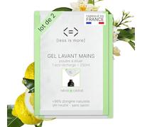 Less is More Savon Liquide Mains en Poudre à Diluer Néroli/Cédrat, sans SLS, Hydratant, 2 Recharges Ecologiques sans Plastique, 500 ml à Reconstituer, Made in France DIY Gel Lavant Main Ecoresponsable