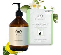 Less is More, Savon Liquide Mains en Poudre à Diluer Néroli/Cédrat, sans SLS, Hydratant, Kit Bouteille Verre GRAND FORMAT + 2 Recharges Ecologiques sans Plastique, 500ml à Reconstituer, Made in France