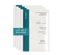 Less is More Shampoing Antipelliculaire Naturel en Poudre à Diluer, Piroctone Olamine/Zinc Gluconate, 4 Recharges Ecologique sans Plastique, 1000 ml à Reconstituer, Made in France