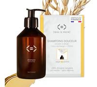 Less is More Shampoing Naturel en Poudre à Diluer, Argan Bio/Avoine Bio pour Soin Cheveux Secs,Colorés,Bouclés Kit Bouteille + 1 Recharge Ecologique sans Plastique à Usage Unique 250ml à Reconstituer