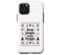 Less Jingle More Hygge Christmas Suédois Norvégien Danois Coque pour iPhone 11 Pro