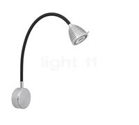 less 'n' more Athene A-BWL Applique LED noir/tête aluminium - dimmable variateur de phase Ce luminaire comporte des modules à LED prémontés de classes énergétiques A A++, A+, A