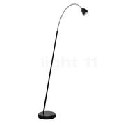 less 'n' more Athene A-SL3 Lampadaire LED tête noir/ aluminium/pied noir - variateur tactile Ce luminaire comporte des modules à LED prémontés de classes énergétiques A A