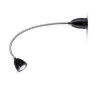less `n` more Athene BDL2-P-KS Strahler/Spotleuchte, flexible en aluminium brossé