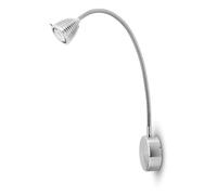 less `n` more Athene BWL2-P-KA Strahler/Spotleuchte, flexible en aluminium brossé