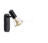 less 'n' more Ethics E-WDS Plafonnier et Applique LED corps doré/verre translucide clair - variateur tactile Ce luminaire comporte des modules à LED prémontés de classes énergétiques A A++, A+, A