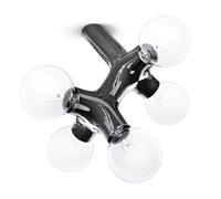 less `n` more Next DNA WL-Double-5 Decken-/Wandleuchte, noir brillant