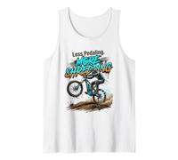 Less Pedaling More Shredding VTT Électrique E-Bike Cycliste Débardeur